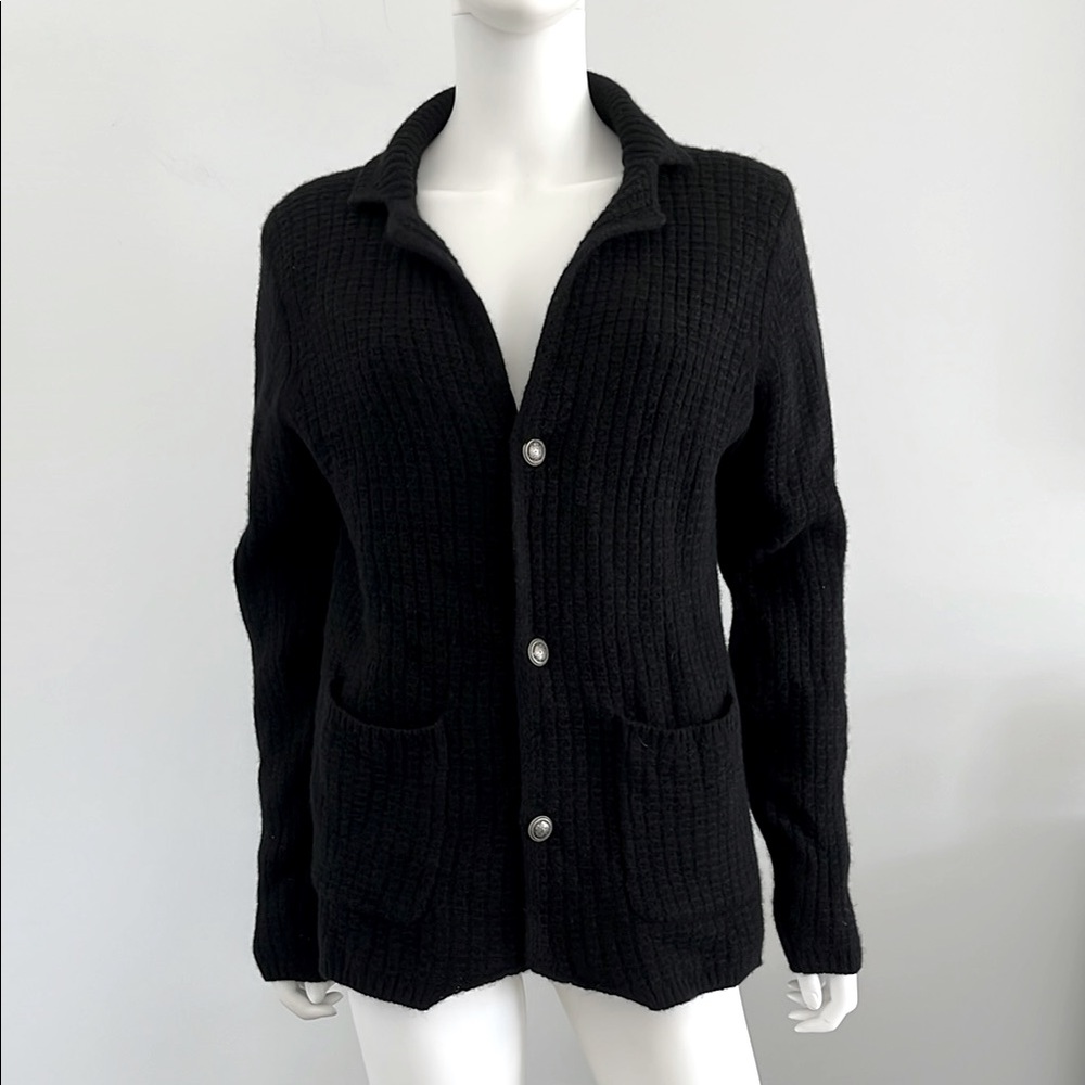 Massimo dutti knit wool yak cardigan 3 button